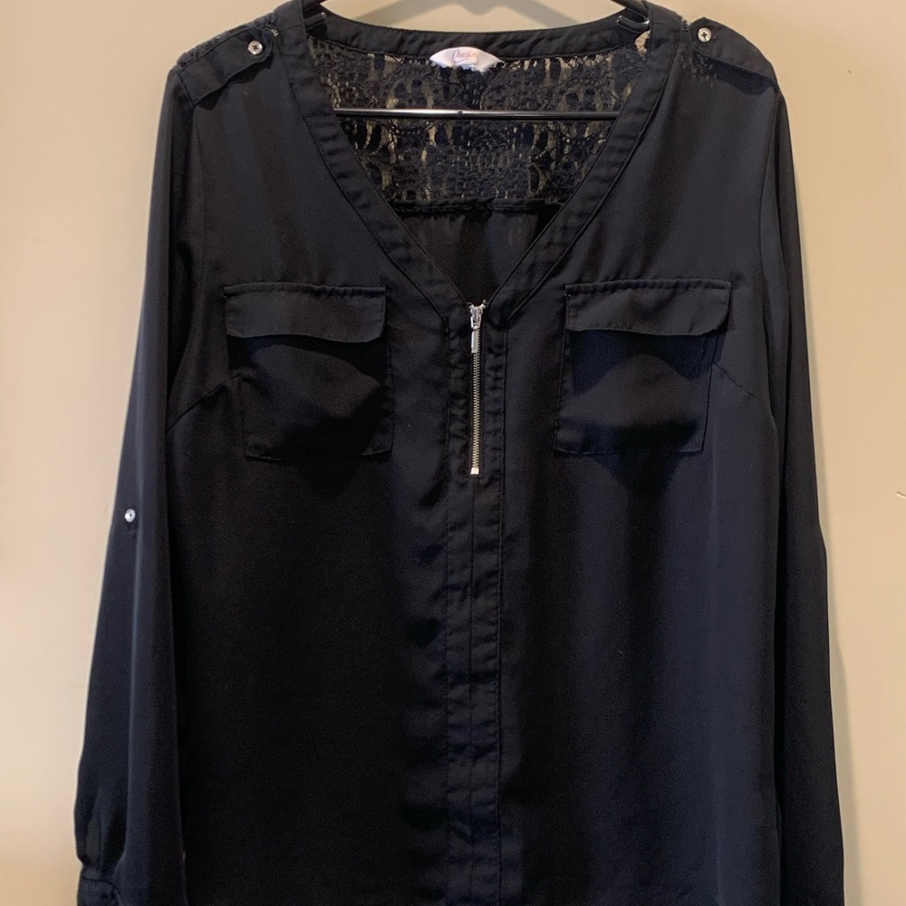 Black Sheer Blouse